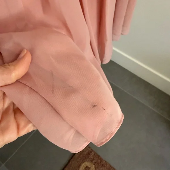 NWT Birdie Grey Lola Dress in Chiffon Dusty Rose - Picture 6 of 7